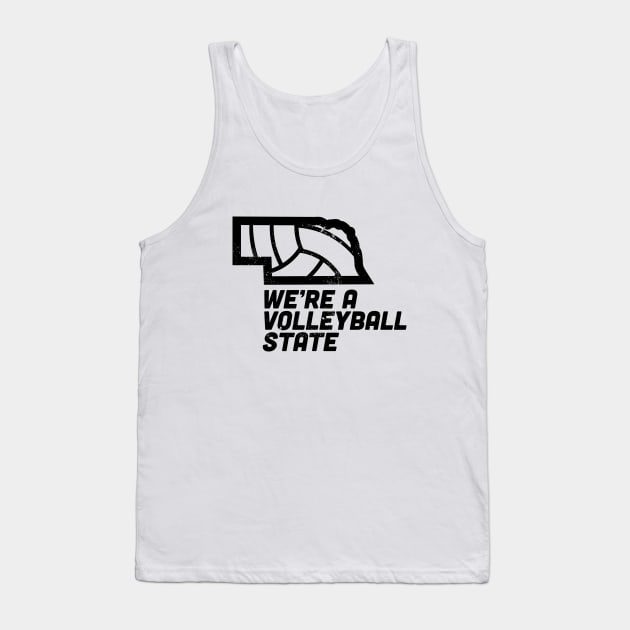 Volleyball State Nebraska Tank Top by Commykaze